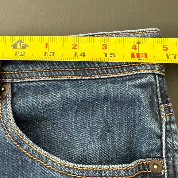 Diesel Larkee Relaxed Jeans Mens‎ 32x27.5 Blue Button Fly Medium Wash Y2K - Picture 14 of 16